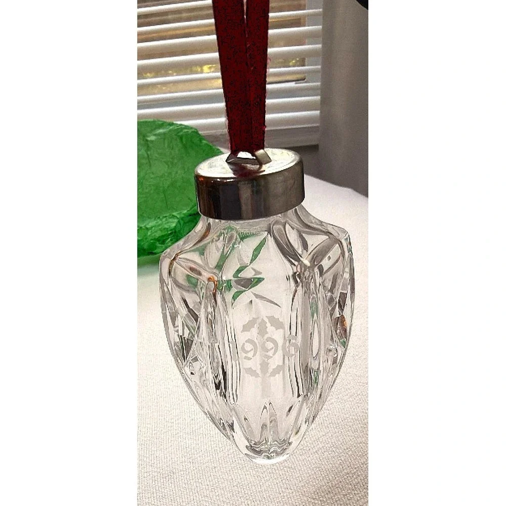 Waterford Crystal Ornament 1996 Vintage Holiday Festive Luxury Collectible